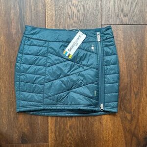 Smartwool Women's Teal Quilted Mini Skirt NWT